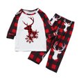 thumbnail image 1 of LSLJS Christmas Pajamas Pyjamas de Noël Assortis pour la Famille, Ensemble Assorti pour la Famille Pyjamas de Noël pour la Famille Ensemble Haut à Carreaux Rouges et Pantalon Long Ensembles de Vêtements de Nuit pour les Fêtes Ensemble de Vêtements de Nuit de Noël, 1 of 3