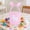 Pink-PK Home Decor, variant on karymi Checkered Fabric Bunny Ear Easter Basket with Handles for Candy Egg Gift Storage Party Favor Bag in Pink Yellow Purple Blue Green Gifts for Women House Decor