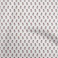 thumbnail image 1 of oneOone Silk Tabby Maroon Fabric Asian Floral Block Craft Projects Decor Fabric Printed By The Yard 42 Inch Wide, 1 of 5