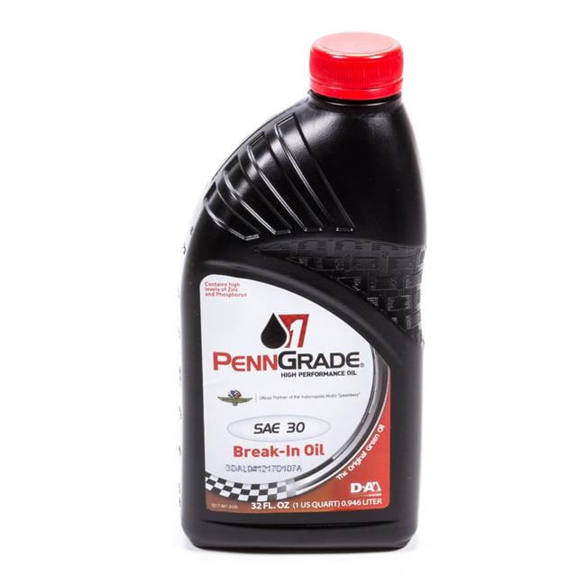 Penngrade Motor Oil BPO71206 Break-In Oil - SAE 30 - 1 qt. Bottle