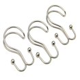 thumbnail image 2 of Carnation Home Fashions SLM-DO-69 Double Type Brossé Nickel Lourd Métal Rideau de Douche Crochets&44; Ensemble de 12, 2 of 2