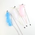 thumbnail image 4 of Cat Wand Toy Furry Ribbon Bell Cute Cat Teaser Toy Kitten Play Toy for Training, 4 of 10
