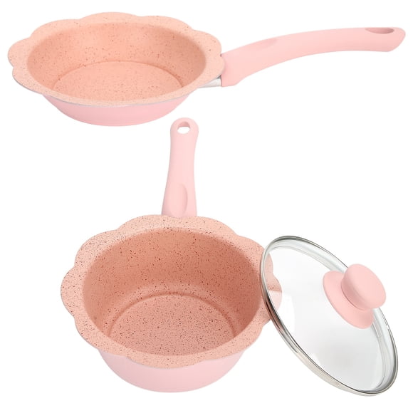 FLAMEEN Milk Pan,Milk Soup Pot Set Non‑Stick Multifunction Frying Pan Saucepan Baby Food Cooking Cookware