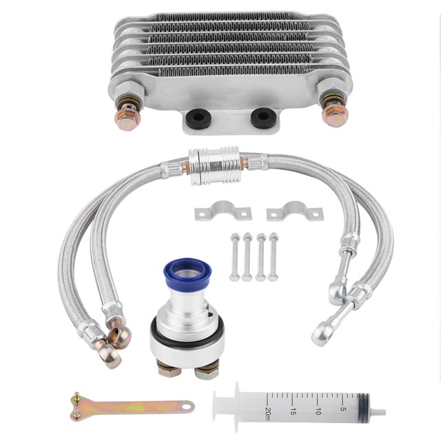 Refroidisseur d'Huile, Trousse pour Refroidissement d'Huile, Transmission d'Huile, Refroidisseur d'Huile, Refroidissement, Refroidisseur d'Huile, Radiateur, Utilisation Facile, Durabilité, Trousse de Refroidisseur pour Voiture