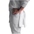 thumbnail image 3 of FcBaudy Full Length Pants Men's Fashion Drawstring Elastic Waist Solid Color Casual Sweat Length Pants Men Pants, 3 of 8