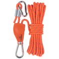 thumbnail image 1 of jinwen Pulley Ratchet Rope Hanger Reflective Wind Rope Tensioner for Camping Hiking 6mm 6mm 5m Orange, 1 of 9