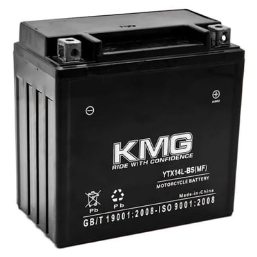 YTX14L-BS Battery Compatible with Harley-Davidson 1200 XL, XLH (Sportster) 2004-2012 Sealed Maintenance Free 12V High Performance SMF OEM Replacement Powersport Motorcycle ATV Snowmobile Watercraft