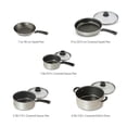 thumbnail image 3 of Tramontina 9 Pc Aluminum Nonstick Cookware Set - Champagne, 3 of 9