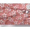 thumbnail image 3 of Soimoi Orange Poly Georgette Fabric Dot & Floral Printed Fabric 1 Yard 42 Inch Wide, 3 of 3