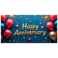 thumbnail image 3 of Happy Anniversary Backdrop Party Props Balloon Decorations Celebration Banner Photography Background Wedding Supplies, 3 of 4