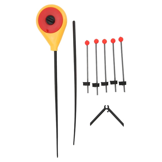 p>Pêche sur Glace Jaune Mini Canne, Porter Imperméable à l'Eau Haute Résistance Légère Durable Canne à Pêche d'Hiver avec Boule Rouge pour les Rivières/p>