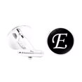 thumbnail image 1 of VONKY 1 Pair Men's Letter Cufflink Wedding Formal Initial Alphabet Stainless Steel Cufflink, Letter E, 1 of 8