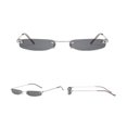 thumbnail image 3 of Small Lenglasses Designer Glasses for Unisex Driving Outdoors , Black Gray, as described, 3 of 8