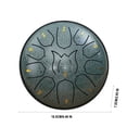 thumbnail image 3 of Birdeem 6-Inch 11 Tone Childrens Hand Drum Forget Worry Drum Adult Hand Disc Drum, 3 of 5