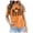 Orange, variant on LUOGENLI Female T-shirts for Womens Women's Theme Short Sleeve T Shirt Spellbinding Witchy Style Vintage T-shirts for Women Graphic Tee Summer Clothes Brown XL