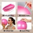 thumbnail image 3 of GOGO Exercise Ball for Physical Therapy, Red Pilates Ball 9 Inch Mini Yoga Balls for Stability Balance Barre Core Stretching, 3 of 8