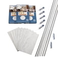 thumbnail image 1 of PALISADE 25.6in x 14.8in Vinyl Wall Tile Shower Kit in Polar Frost, 1 of 6