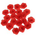 thumbnail image 1 of pitrice 20 Pieces Silk Rose Flower Head Bud DIY Craft Wedding Decor Red, 1 of 3