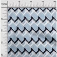 thumbnail image 1 of oneOone Silk Tabby Fabric Chevron Geometric Decor Fabric Printed BTY 42 Inch Wide, 1 of 1