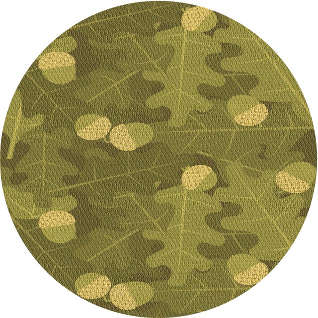 Ahgly Company Tapis d'Intérieur Lavables en Machine, Carrés de Chêne Transitionnel Brun, 3' Carré
