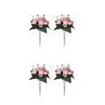 thumbnail image 3 of Youkk 2pcs Easy To Clean – Realistic Appearance – Artificial Flowers For Wedding pink 2Set, 3 of 6