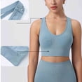 thumbnail image 4 of Tumotour Sports Bra for Women No Underwire Criss-Cross Back Push Up Bra Seamless Soft High Impact Workout Bra Full Coverage Supportive Comfort Everyday Bra for Running Fitness Daily Life Yoga Lounging, 4 of 8