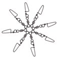 thumbnail image 2 of 30 Pack Ball Bearing Fishing Swivels Snap Coastlock Fishing Line Connector Stainless Steel Fishing Swivels Fish Tackle Tools, 2 of 12
