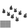 thumbnail image 3 of 200 Pcs Light Emitting Diode Holder 3mm LED Lamp Holder Nylon66 Black Bezel Mount LED Clip, 3 of 14