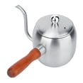 thumbnail image 2 of Cafetière en Acier Inoxydable à Poignée Confortable, Bouilloire 500 ml, pour la Maison Couleur Acier 500 ml, 2 of 8
