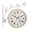 white, variant on GROWTH TANK Double Side Wall Clock Dial Diameter 10 inch Silent Wall Decor Station Clock Round for Patio Balcony Garden Porch Living Room retro white