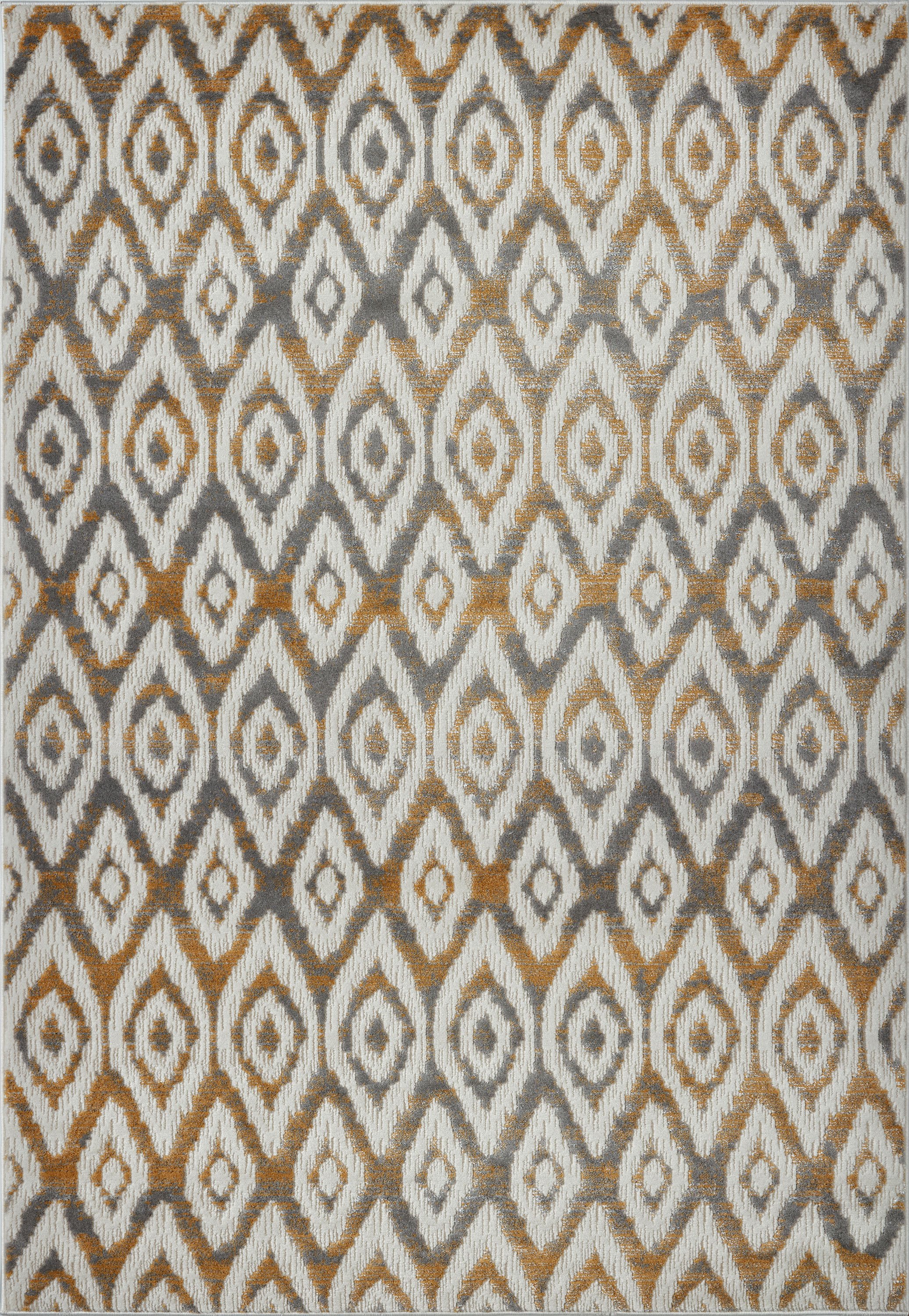 Ladole Rugs Geometric Soft Indoor Modern Area Rugs Carpet in Grey, 3x5(2'7" x 4'11, 80cm x 150cm)
