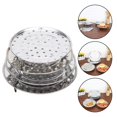 thumbnail image 3 of Stainless Steel Steamer Tray Rack Plate Steam Cooking 3 Stands Round Type 18-30, 3 of 11