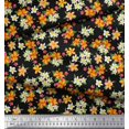 thumbnail image 2 of Soimoi Poly Georgette Fabric Leaves & Flower Floral Decor Fabric Printed Yard 42 Inch Wide, 2 of 3