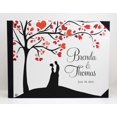 thumbnail image 3 of Darling Souvenir White Love tree & Couple Printed Wedding Guest Book Hardbound Cover Sign In Book Registry Scrapbook-9 x 12 Inches, 3 of 5