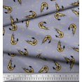 thumbnail image 2 of Soimoi Moss Georgette Fabric Circle,Dot & Prawns Ocean Print Fabric by The Yard 42 Inch Wide, 2 of 3
