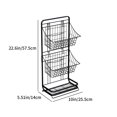 thumbnail image 3 of Bdday Storage Containers 3 Tier Fruit Basket Fruit Bowl Kitchen Countertop Fruit and Vegetable Mini Storage Basket Hanging Basket Stand for Kitchen Organizer Kitchen Storage Containers, 3 of 6