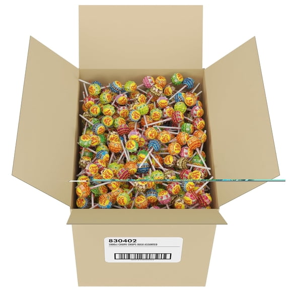 Chupa Chups Lollipops Assorted Flavors, Individually Wrapped, Approx 1000 Counts