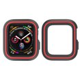 thumbnail image 3 of Étui de Protection en Silicone pour Montre Intelligente, Cadre Protecteur de Montre Compatible avec Apple Watch 40 mm (Noir et Rouge), 3 of 8