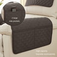 thumbnail image 2 of Todaioua Checkered Pattern Sofa Armrest Cover, Headrest Cover for Recliner Chair Arm Cover, Armchair Slipcover with 2 Storage Pockets, Furniture Protector for Sofa Couch, 2 of 7