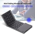 thumbnail image 4 of Wireless BT Keyboard Mini Folding Keyboard Portable Ultra Slim BT Keyboard with Touchpad for Windows/Android/iOS, 4 of 8