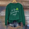 thumbnail image 1 of Chandail de la Saint-Patrick pour Femmes à Col Rond Imprimé Saint-Patrick Manches Longues, 1 of 4