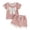 Pink, variant on Splozh Vacation Outfits Baby Girl Summer Clothes Short Sleeve Bows Embroidered T Shirt Tops Pockets Shorts Set Toddler Knit Outfit Pink,2-3 Years