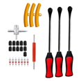 thumbnail image 4 of DYNWAVECA Trousse d'Outils de Réparation de Pneus de Voiture et de Vélo Portable pour Petite Machinerie Agricole Polyvalente 26 Pcs Jaune, 4 of 8