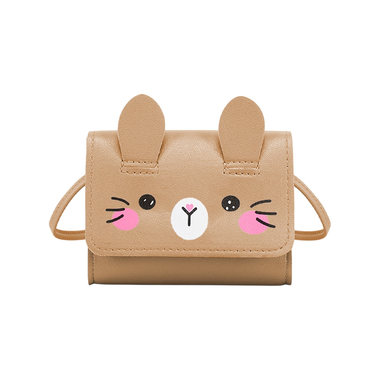 Btomtd Small And Cute Mini Western-style Children's Coin Purse, Khaki
