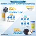 thumbnail image 3 of Max Water 2 Stage (Sediment, Odor & Improving Taste) 10x4.5 Inch Water Filtration System Whole House, 3 of 7