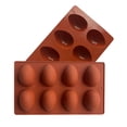 thumbnail image 1 of Plateau à Glaçons, Moule en Chocolat Oeuf de Résurrection Uniforme 8 Pcs - Décoration en Silicone pour Glaçons, Gâteau et Fondant, 1 of 9