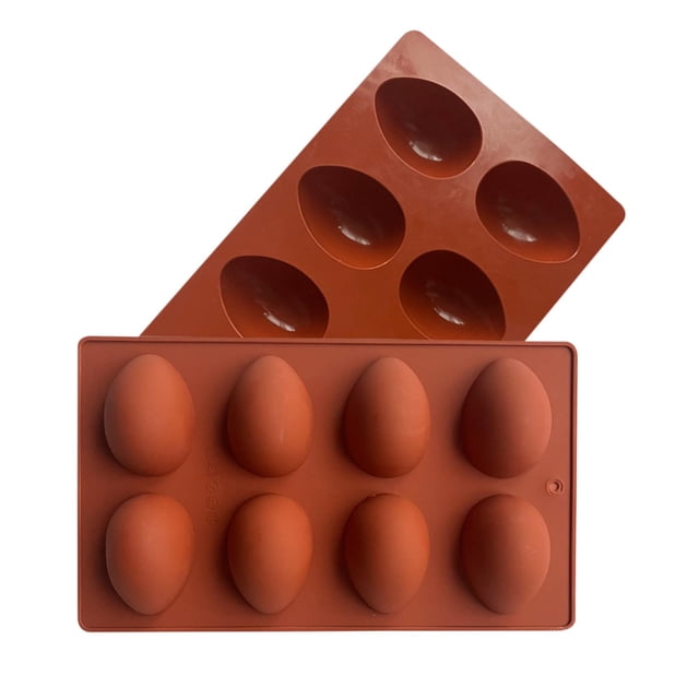 Plateau à Glaçons, Moule en Chocolat Oeuf de Résurrection Uniforme 8 Pcs - Décoration en Silicone pour Glaçons, Gâteau et Fondant