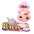 thumbnail image 3 of ORDDIART 17Piece Tin Tea Set Toys for Children Aged 3 and Above Miniature Simulation Pretend Play Props, 3 of 8
