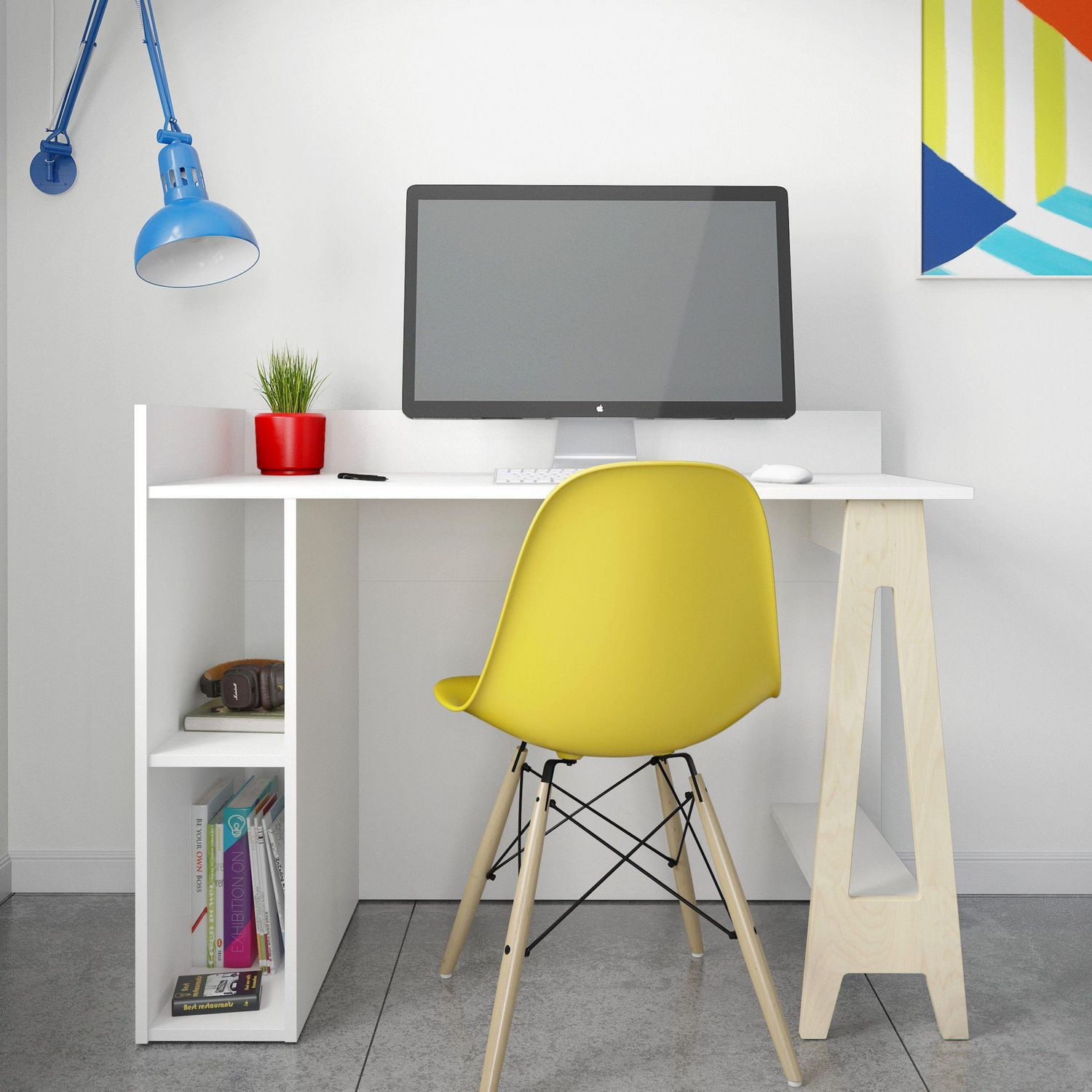 Nexera Bureau avec rangement ouvert Atypik