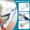 thumbnail image 4 of Uxcell M8 x 100mm Male Thread Spring Loaded Hollow Wall Round Head Toggle Bolt 10pcs, 4 of 5